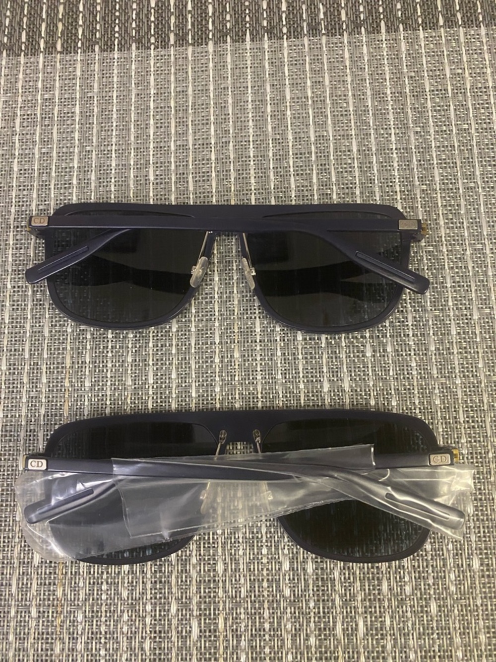 Dior Men's Aviator Sunglasses in Dark Blue with Black Lenses - Picture 3 of 5